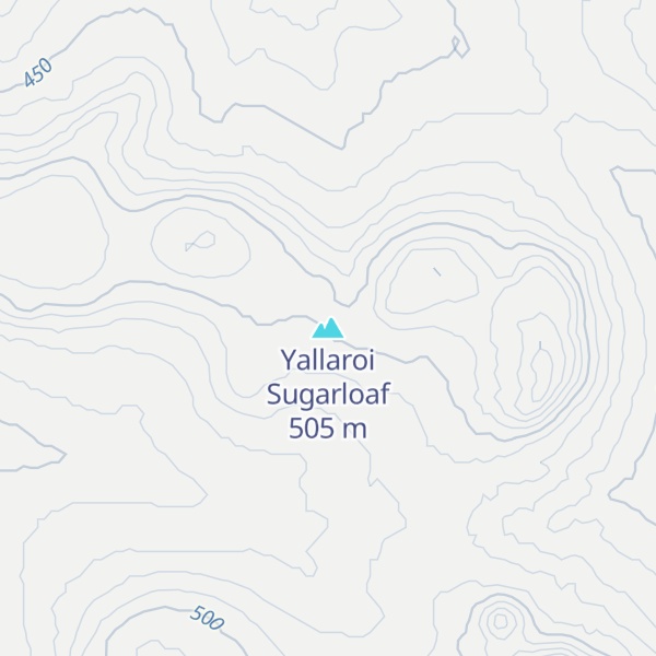 Map of Yallaroi Sugarloaf