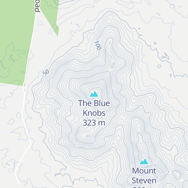 Map of The Blue Knobs