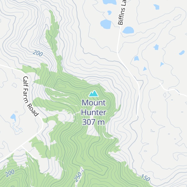 Map of Mount Hunter