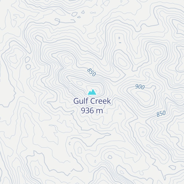 Map of Gulf Creek