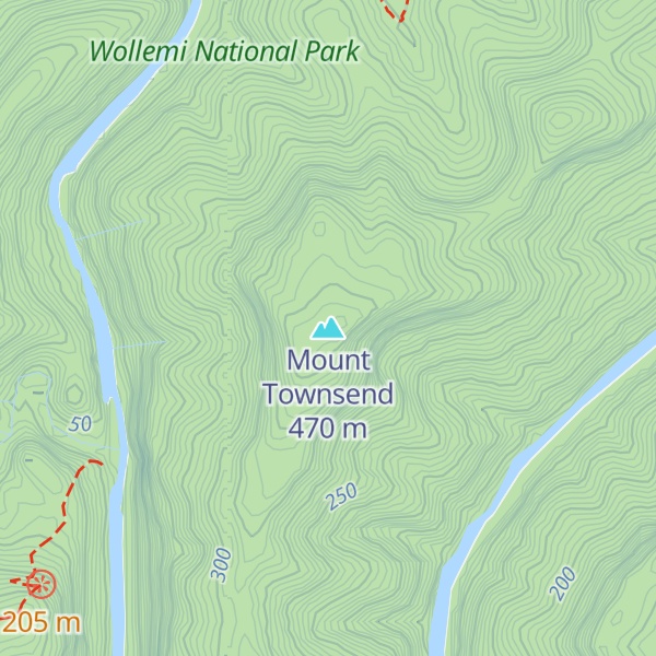 Map of Mount Townsend