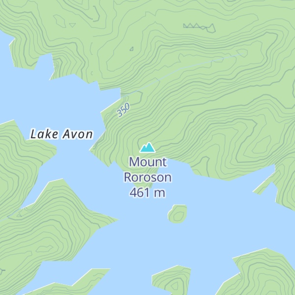 Map of Mount Roroson