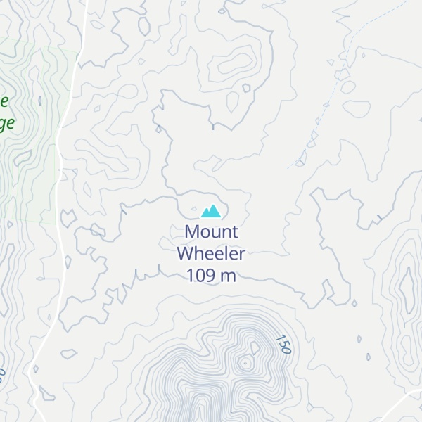 Map of Mount Wheeler