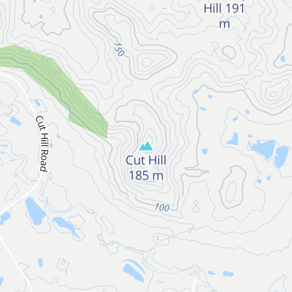 Map of Cut Hill