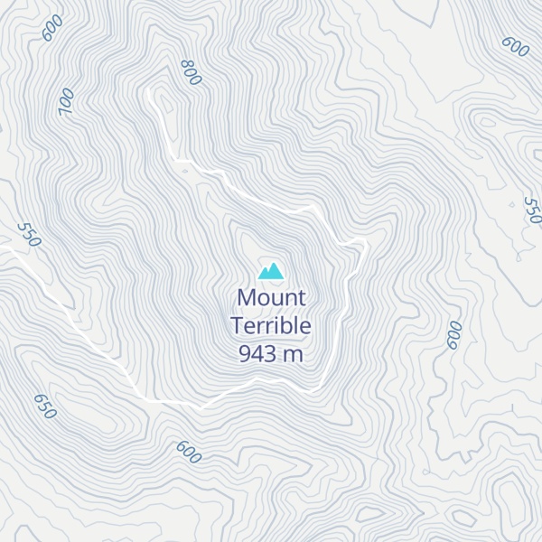 Map of Mount Terrible