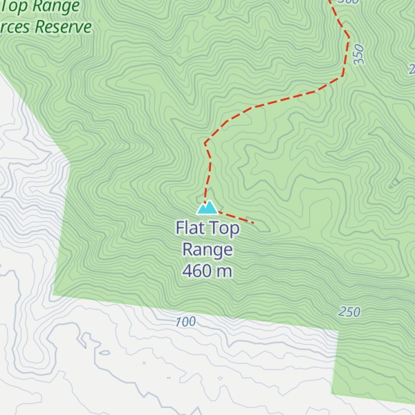 Map of Flat Top Range