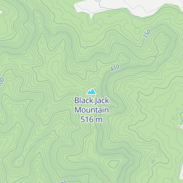 Map of Black Jack Mountain