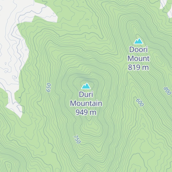 Map of Duri Mountain