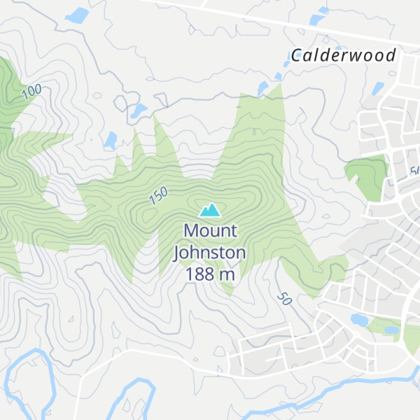 Map of Mount Johnston
