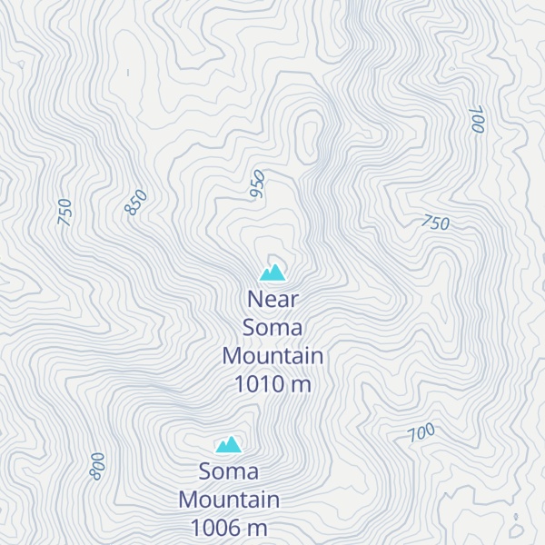 Map of Near Soma Mountain