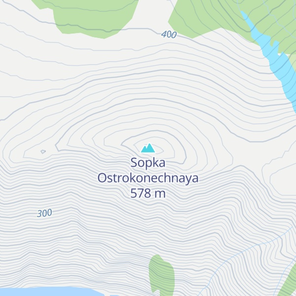 Map of Sopka Ostrokonechnaya