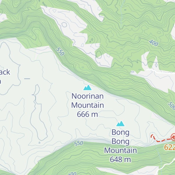Map of Noorinan Mountain