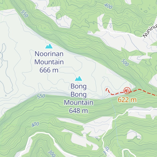 Map of Bong Bong Mountain