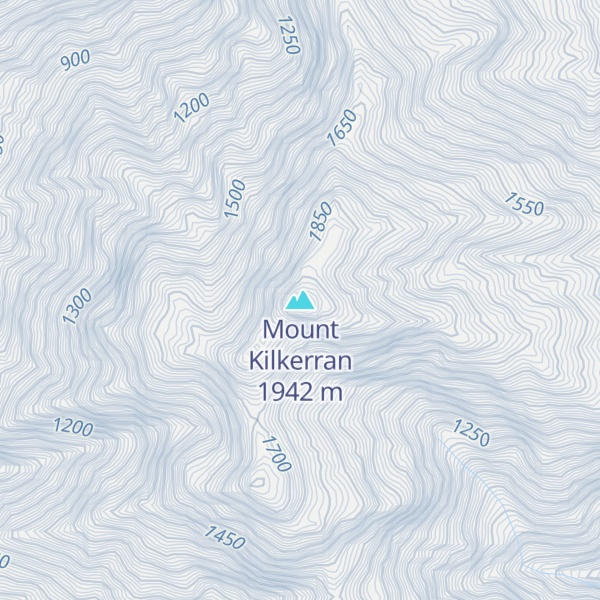 Map of Mount Kilkerran