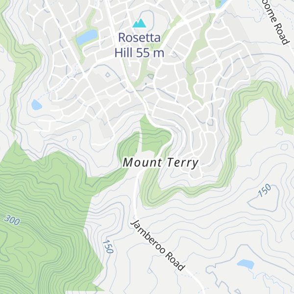Map of Mount Terry
