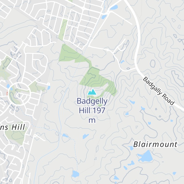 Map of Badgelly Hill