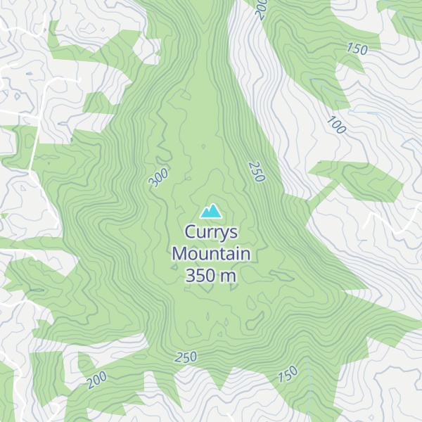 Map of Currys Mountain