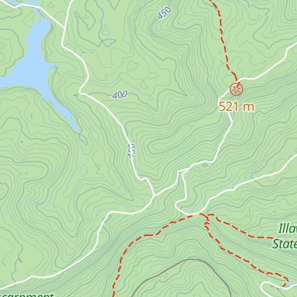 Map of Mount Burelli