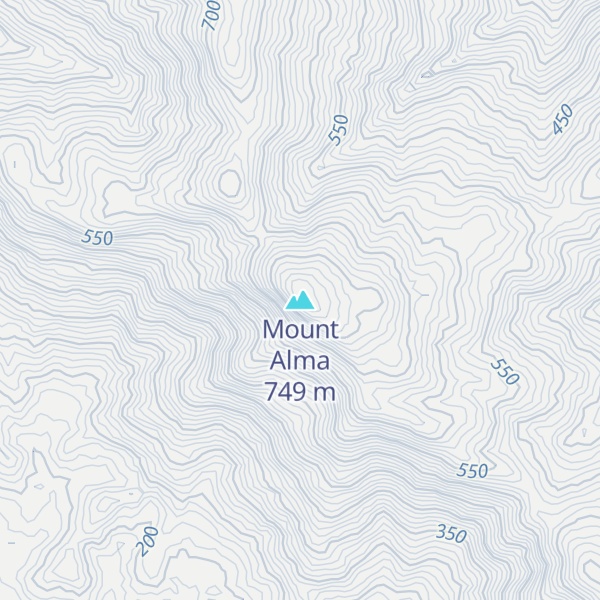 Map of Mount Alma