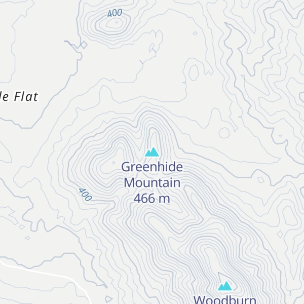 Map of Greenhide Mountain