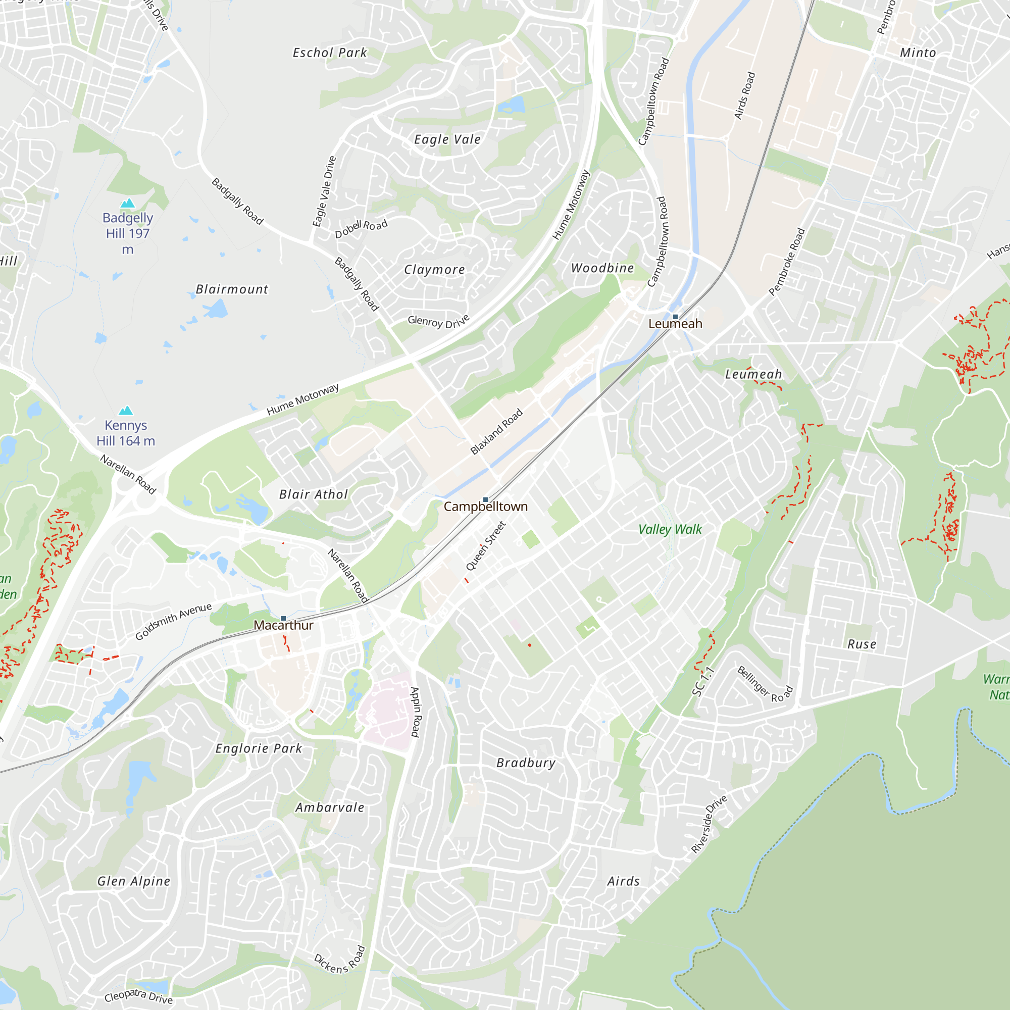 Campbelltown Visitor Information Centre map