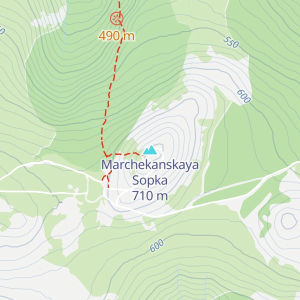 Map of Marchekanskaya Sopka