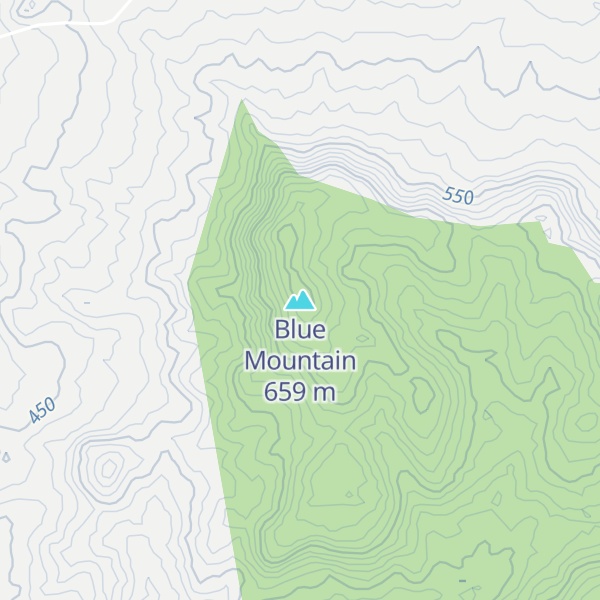 Map of Blue Mountain