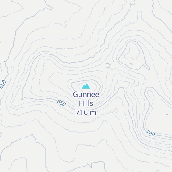 Map of Gunnee Hills