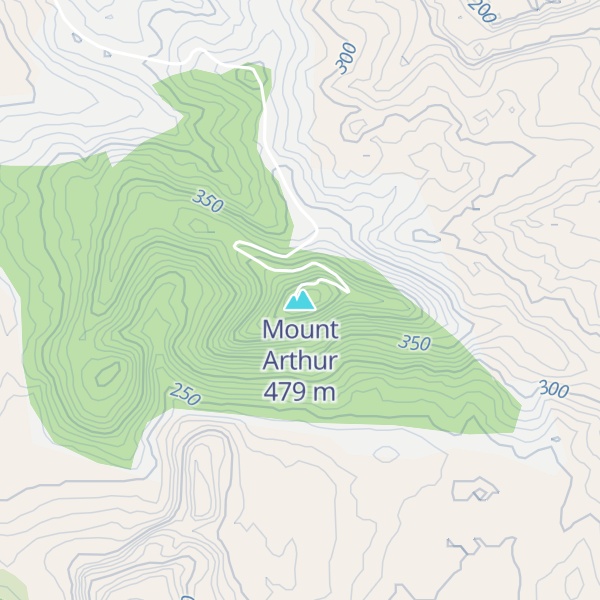 Map of Mount Arthur