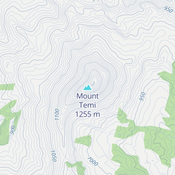 Map of Mount Temi