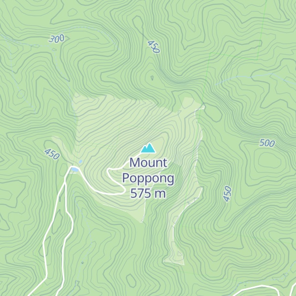 Map of Mount Poppong