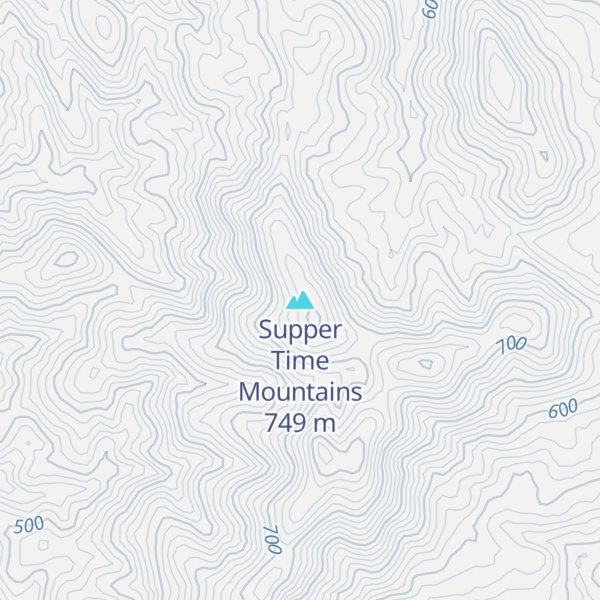 Map of Supper Time Mountains
