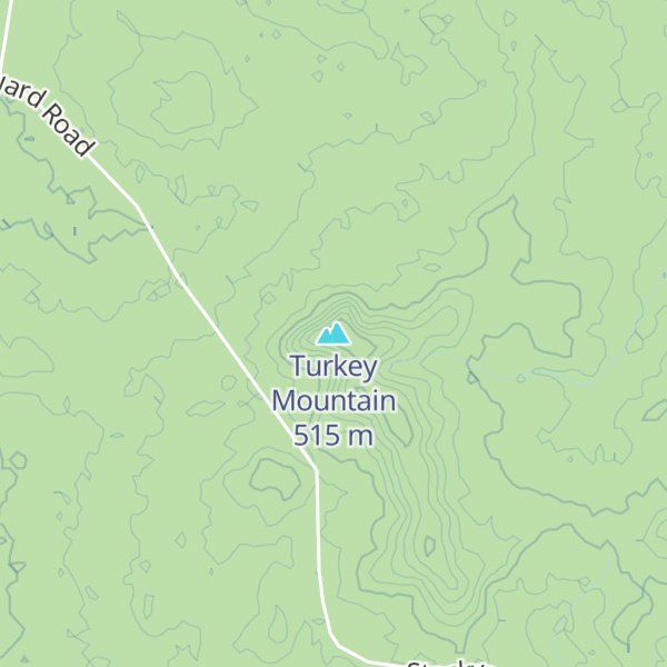 Map of Turkey Mountain