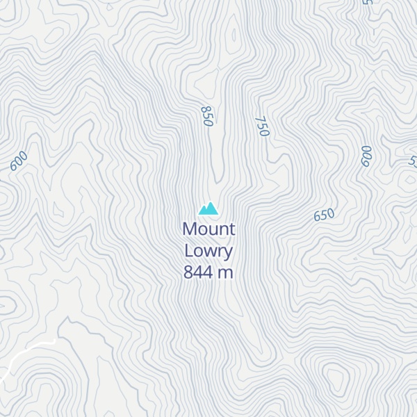 Map of Mount Lowry