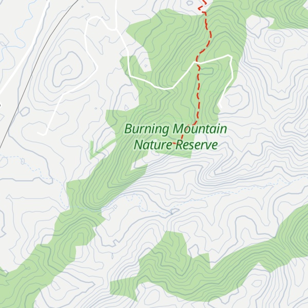 Map of Burning Mountain