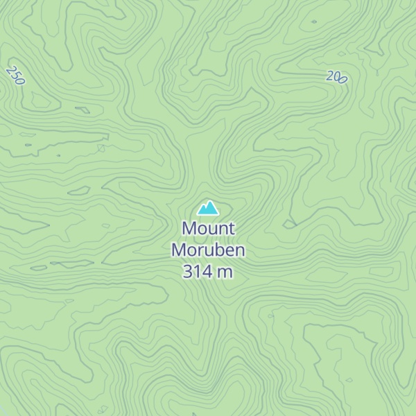 Map of Mount Moruben