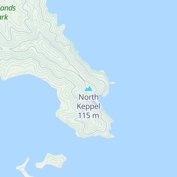 Map of North Keppel