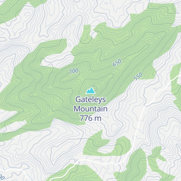 Map of Gateleys Mountain