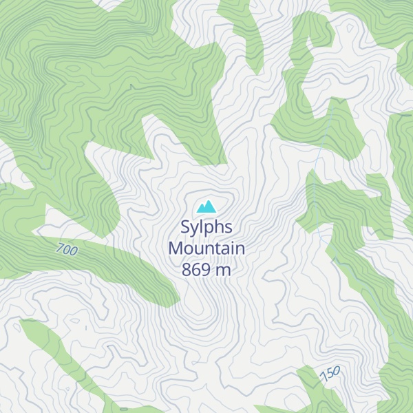 Map of Sylphs Mountain
