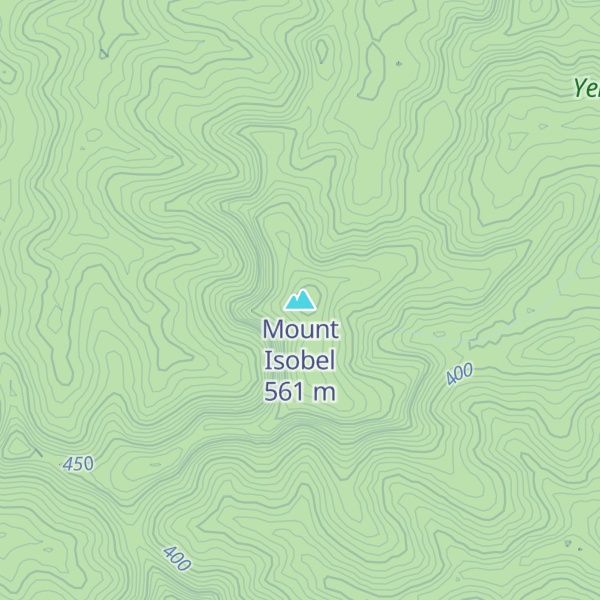 Map of Mount Isobel