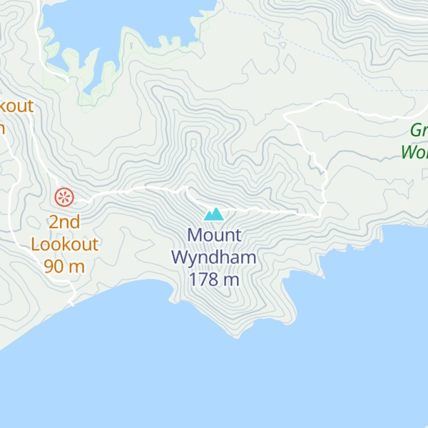 Map of Mount Wyndham