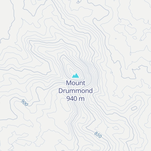 Map of Mount Drummond