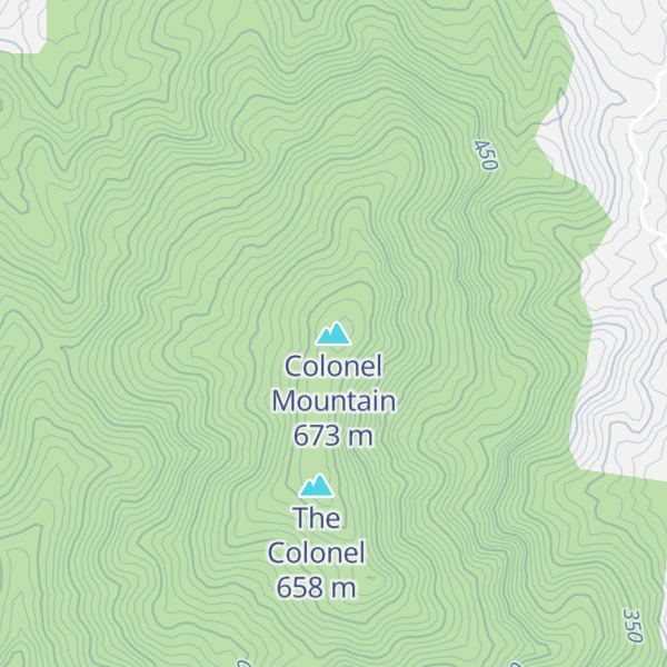 Map of Colonel Mountain