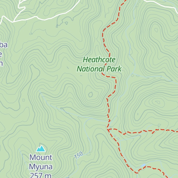 Map of Mount Mannell