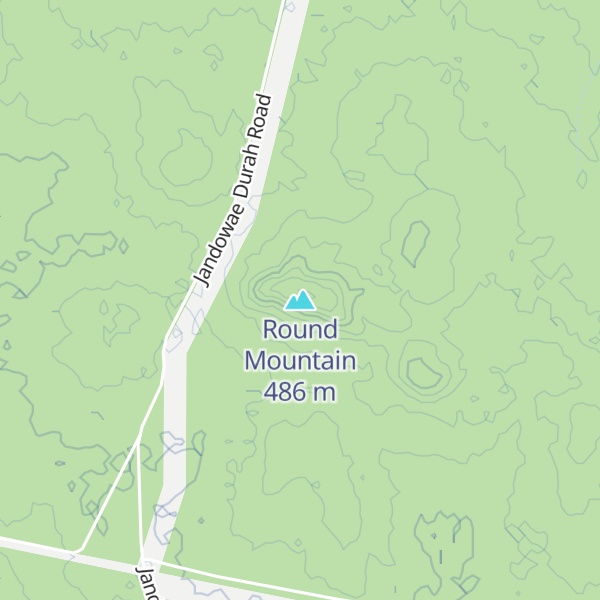 Map of Round Mountain