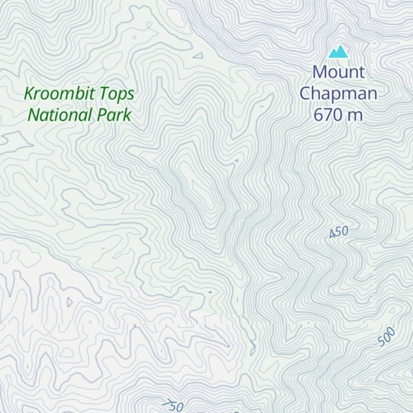 Map of Mount Rideout