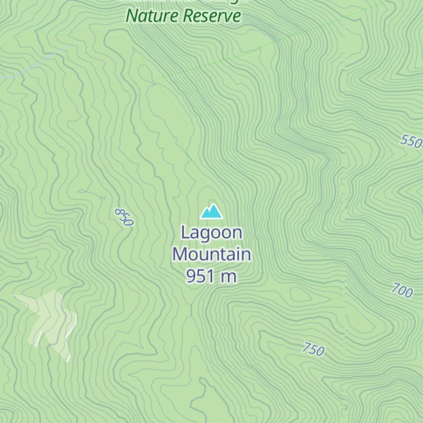 Map of Lagoon Mountain