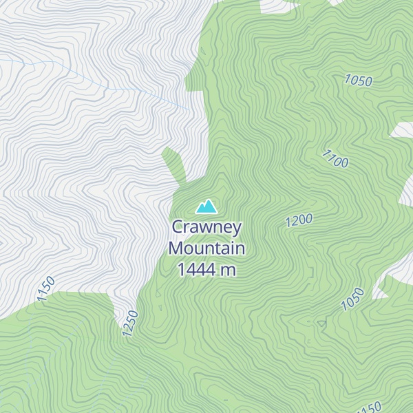 Map of Crawney Mountain