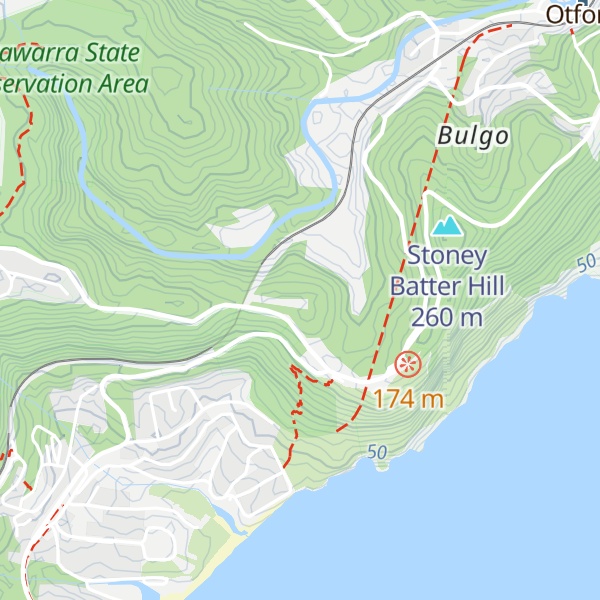 Map of Bald Hill