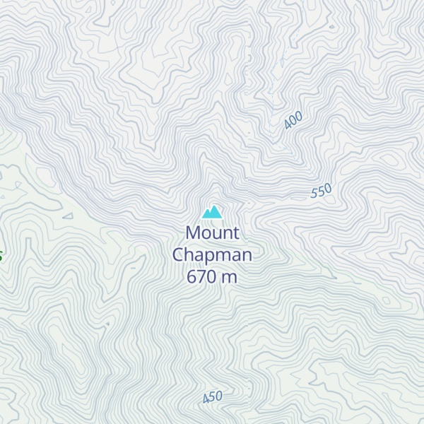 Map of Mount Chapman